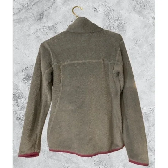 Patagonia Re-Tool Snap-T Fleece Pullover Grey Pink Polartec 25442 Womens Small - Picture 4 of 7